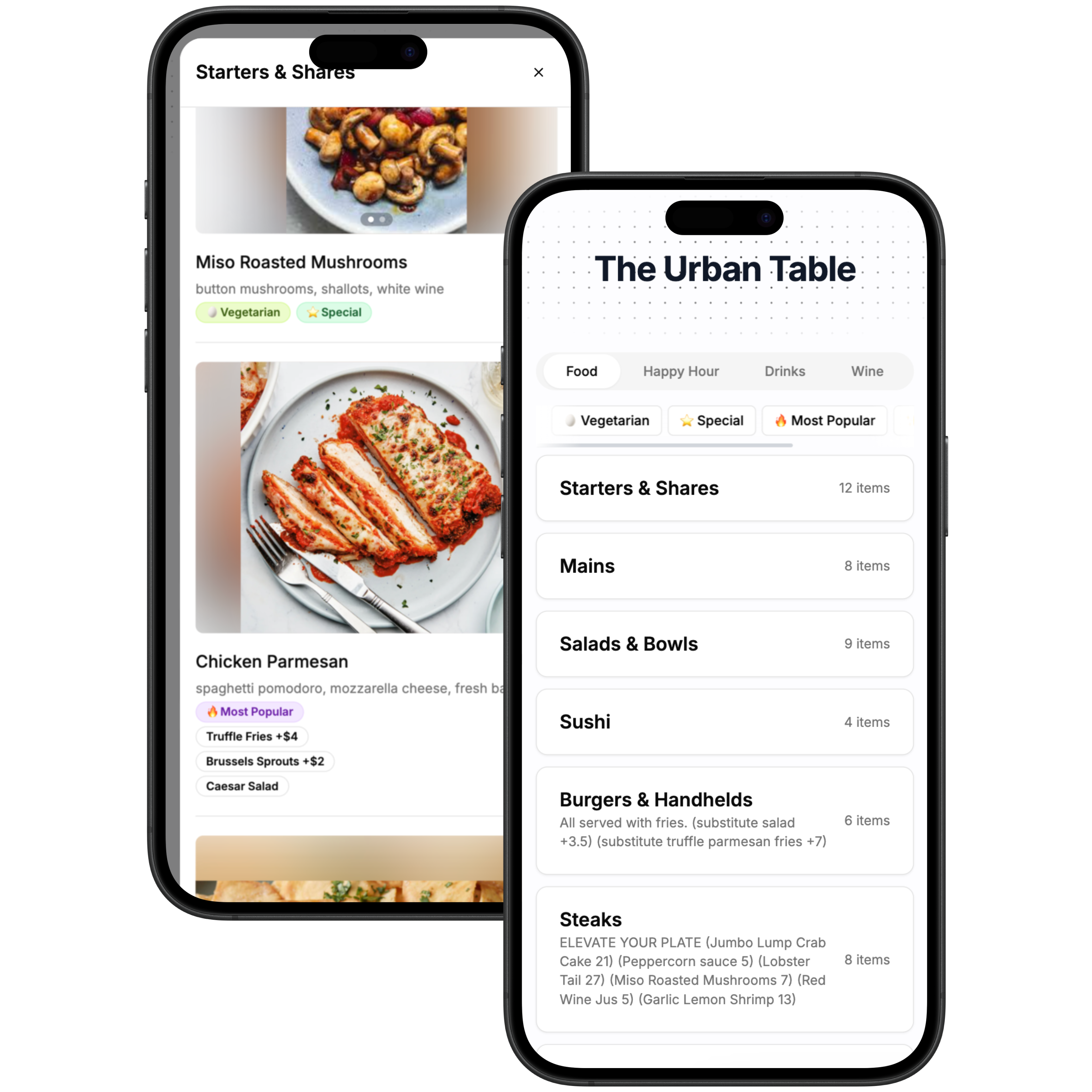 Menu Creation Feature